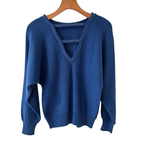 Holiday Express Sweater Pullover Womens Size L Rhinestones Christmas Party - Picture 2 of 8